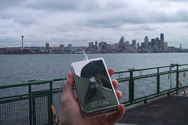 An iPod on the Seattle ferry